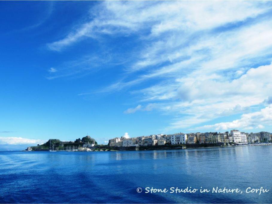 Stone Studio In Nature With View To Corfu Town! Evropouloi Exteriér fotografie