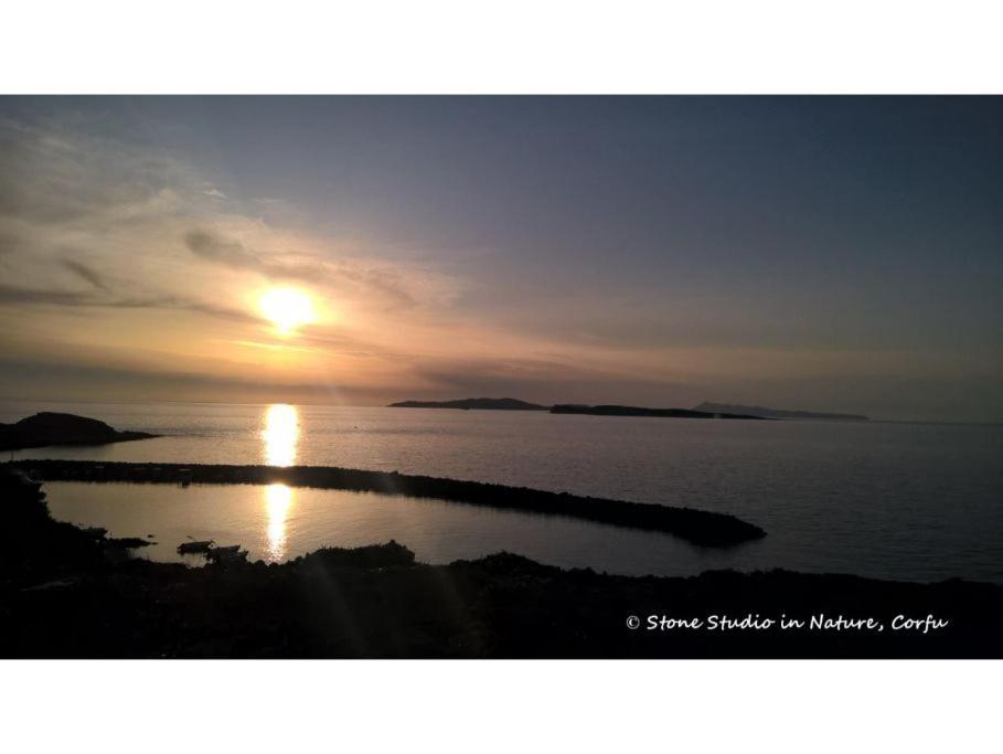 Stone Studio In Nature With View To Corfu Town! Evropouloi Exteriér fotografie