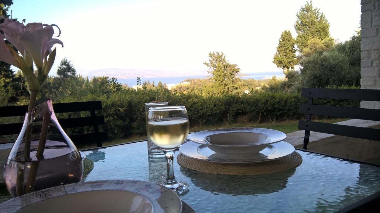 Stone Studio In Nature With View To Corfu Town! Evropouloi Exteriér fotografie