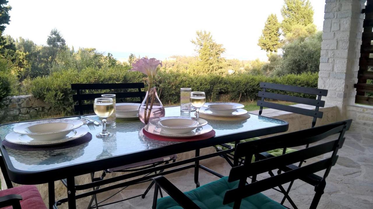 Stone Studio In Nature With View To Corfu Town! Evropouloi Exteriér fotografie